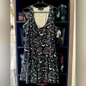 Size L sourpuss hearse sleeveless skater dress